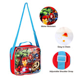 Marvel Avengers 'Strike' 3 piece Insulated School Lunch Bag Set