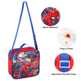 Marvel Spider-Man & Ghost-Spider 3 piece Insulated School Lunch Bag Set