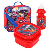 Marvel Spider-Man & Ghost-Spider 3 piece Insulated School Lunch Bag Set