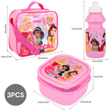 Disney Princess 'Magical' 3 piece Insulated School Lunch Bag Set