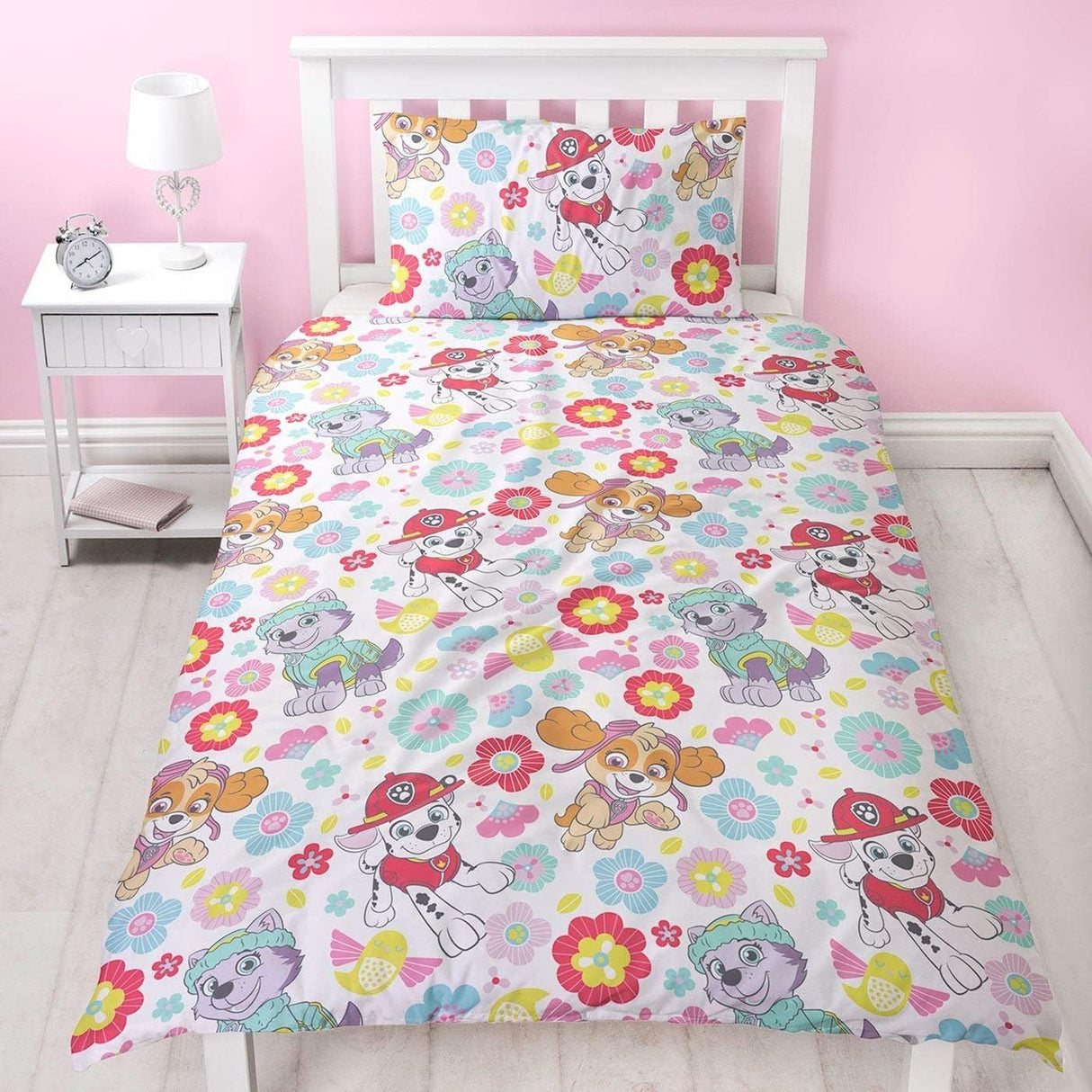 PAW Patrol 'Bright' Reversible Single Duvet & Pillowcase Set