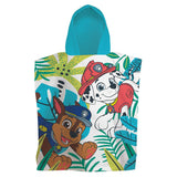 PAW Patrol Jungle Kids Hooded Poncho Towel 50cm x 115cm