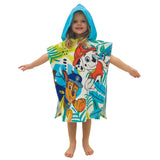 PAW Patrol Jungle Kids Hooded Poncho Towel 50cm x 115cm