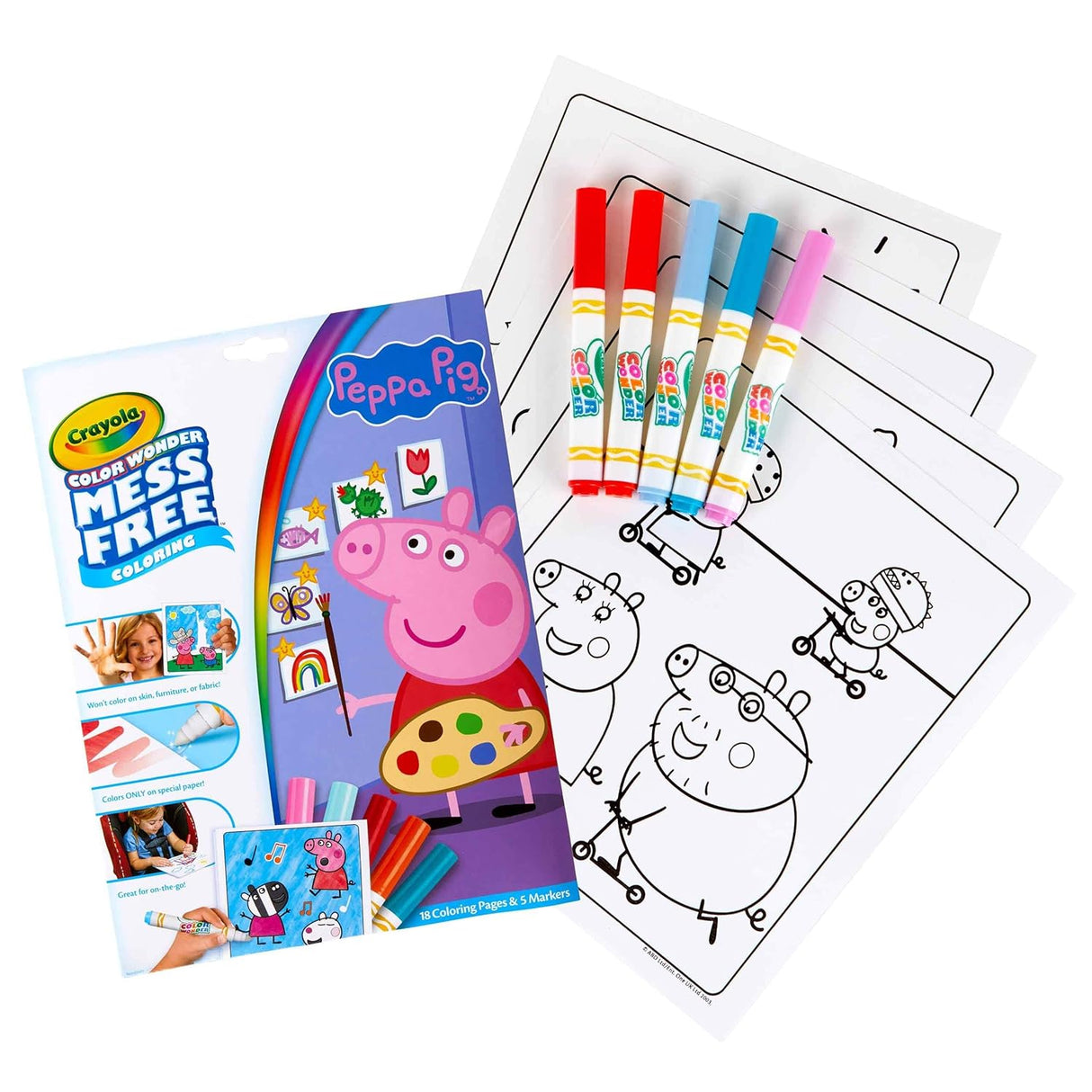 Crayola Peppa Pig Colour Wonder - Mess Free Colouring