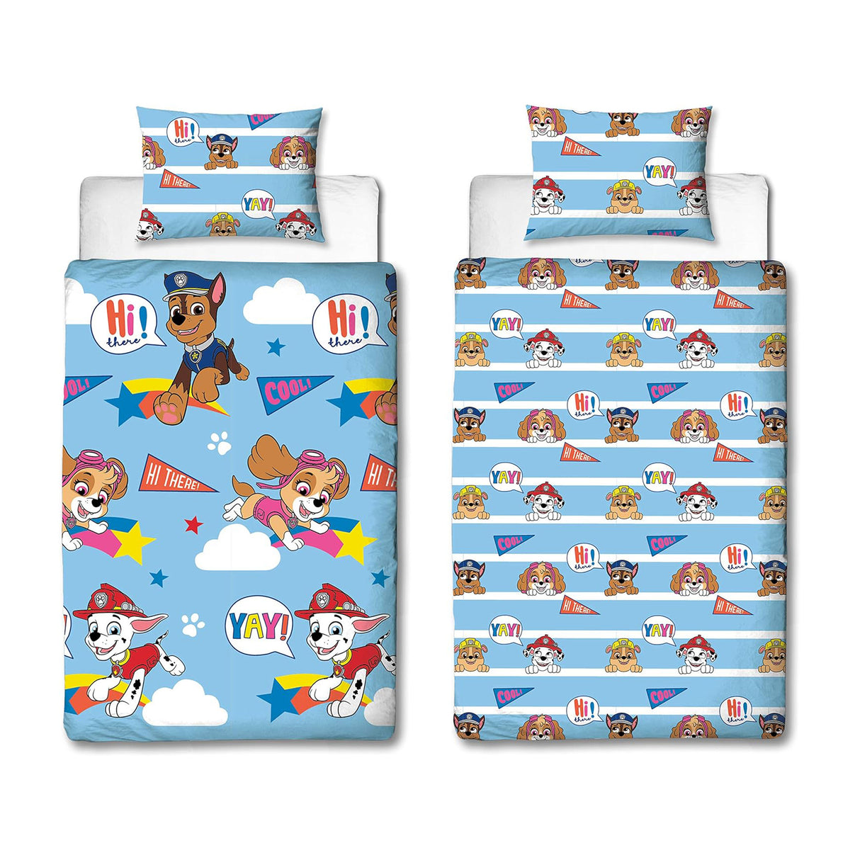 PAW Patrol 'I'm Cool' Reversible Single Duvet & Pillowcase Set