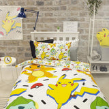 Pokemon 'Memphis' Reversible Single Duvet & Pillowcase Set