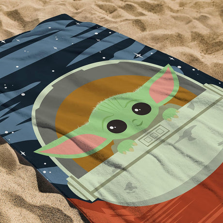 Star Wars - The Mandalorian 'Little Traveller' Design Soft Kids Towel