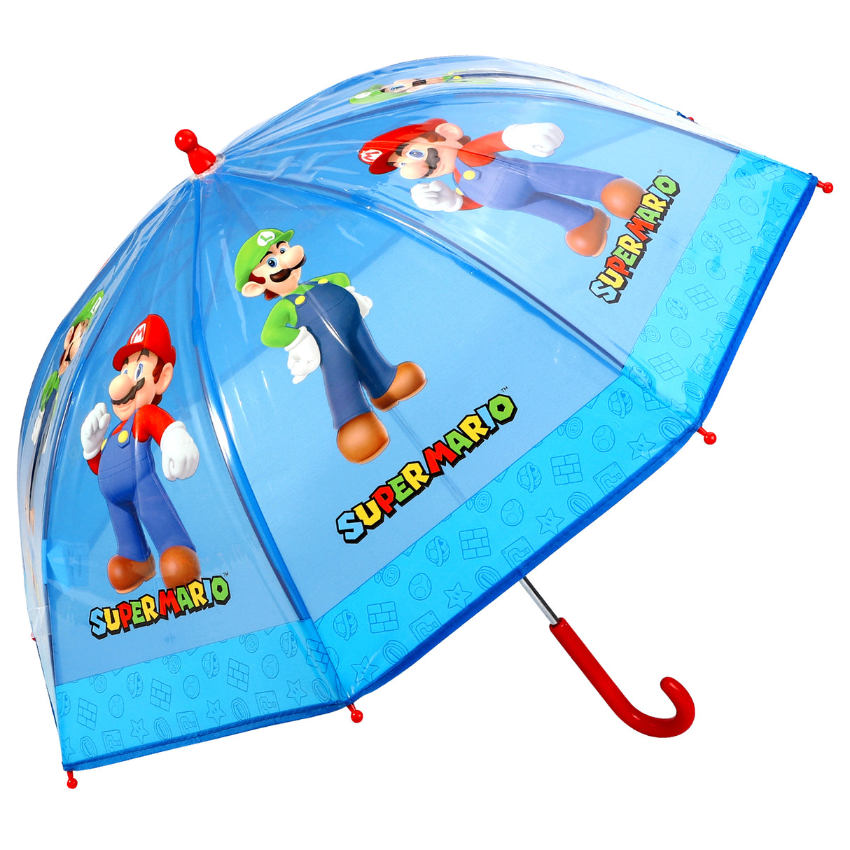 Super Mario Kids Dome Travel Umbrella 72cm