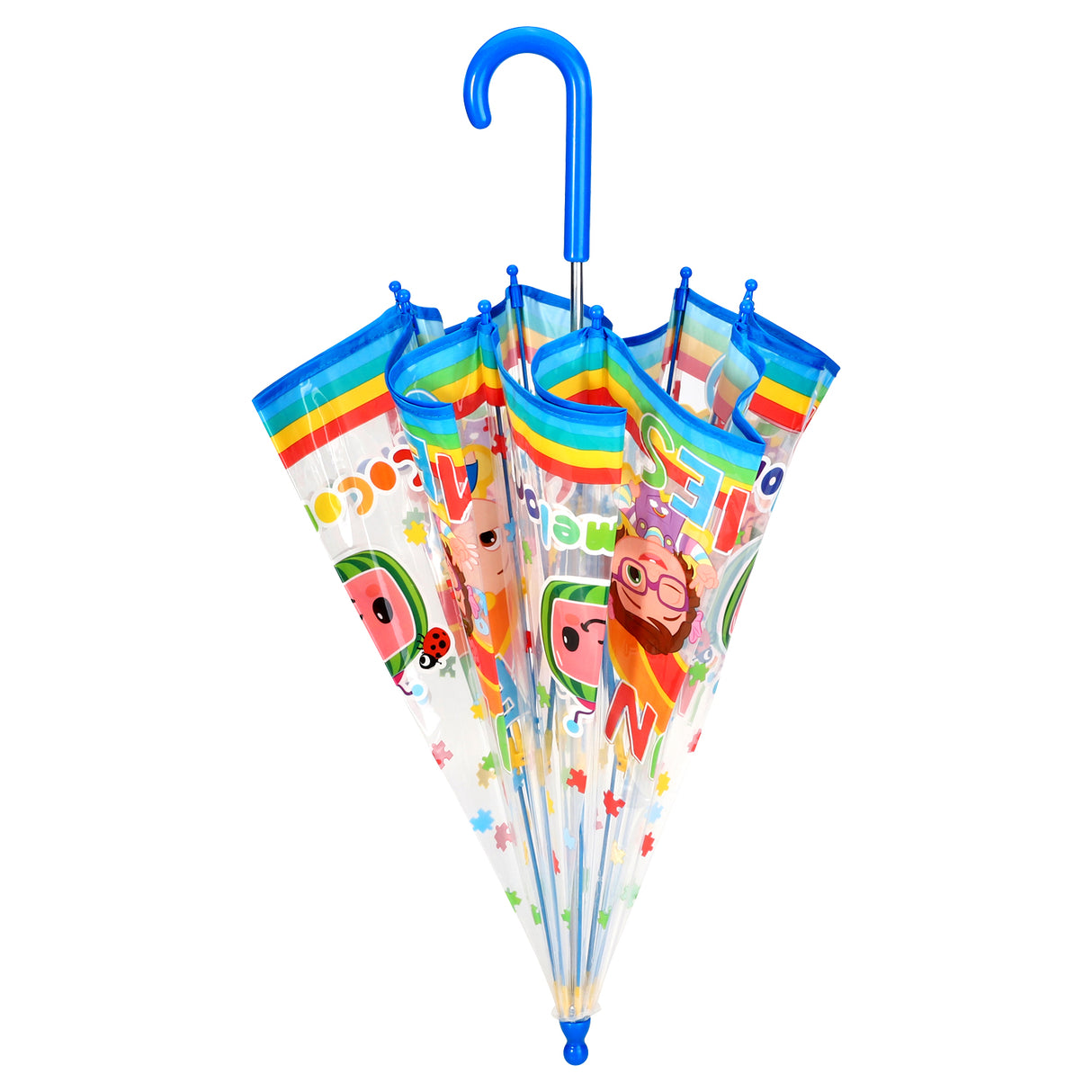 CoComelon Kids Transparent Dome Travel Umbrella 72cm