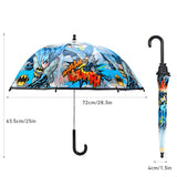 Batman Kids Transparent Dome Travel Umbrella 72cm