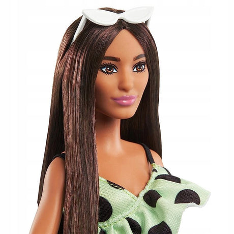 Barbie Fashionistas Doll #200 Brunette with Polka Dot Romper