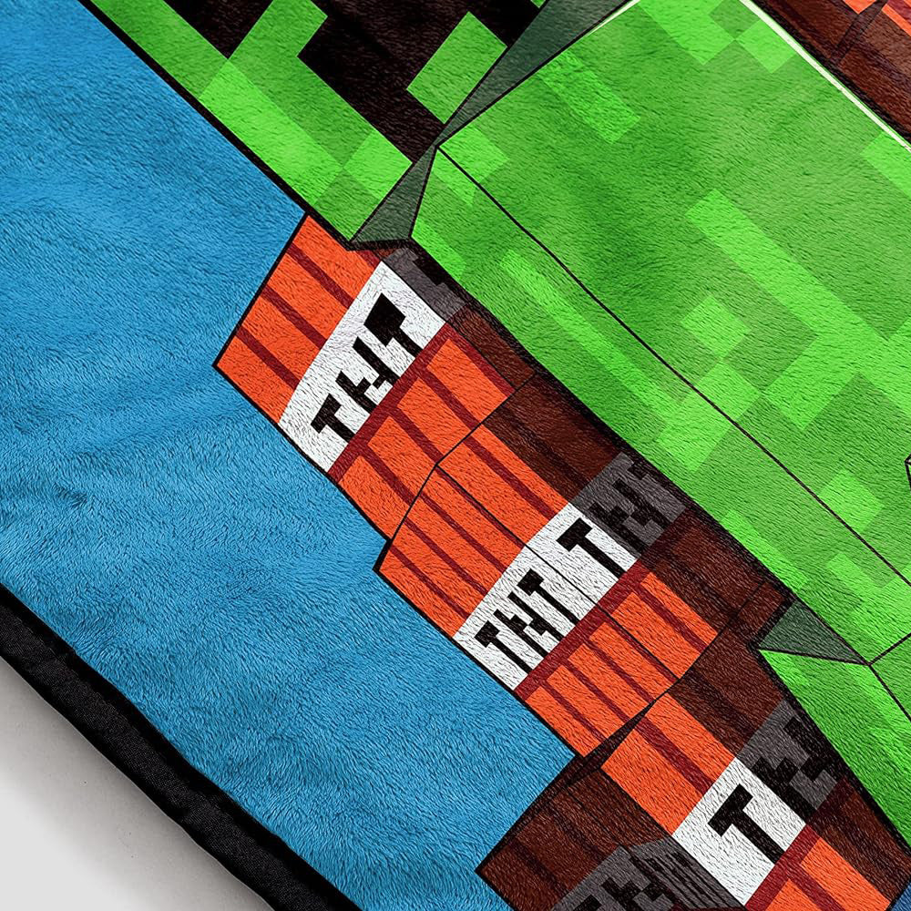 Minecraft TNT Silk Touch Plush Throw