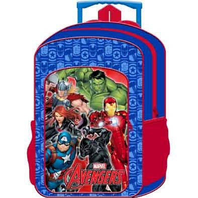 Marvel Avengers Kids Deluxe Travel Trolley Backpack