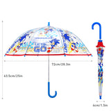 Sonic Unstoppable Kids Transparent Dome Travel Umbrella 72cm