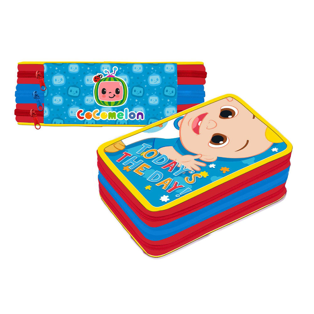 CoComelon 3 Tier Pencil Case and Stationery Set