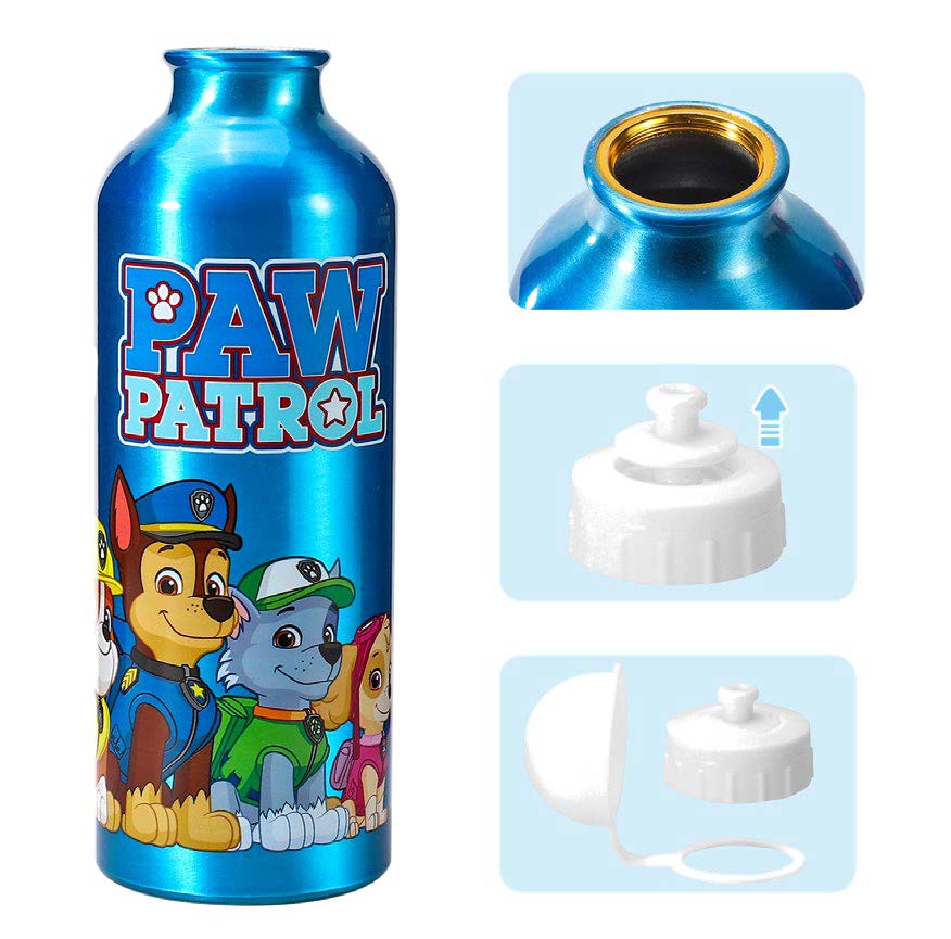 PAW Patrol Kids Aluminium Sports Cap Bottle 500ml