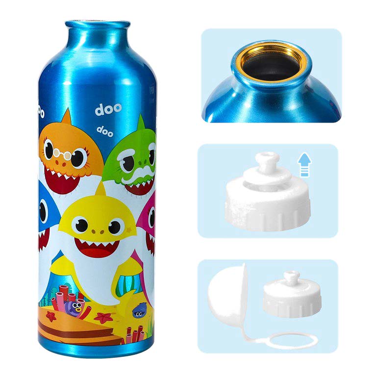 Baby Shark Kids Aluminium Sports Cap Bottle 500ml