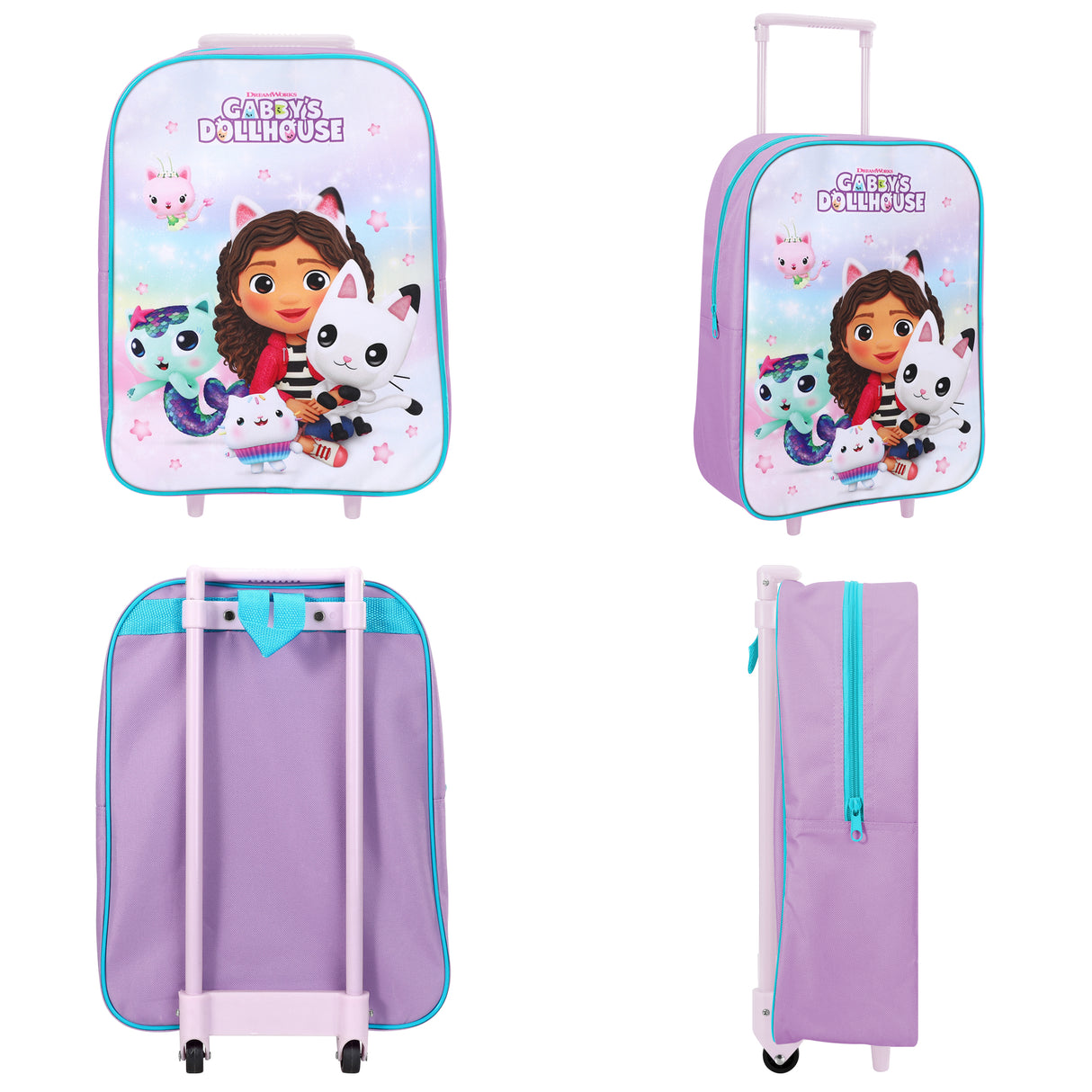 Gabby's Dollhouse Kids Travel Trolley Bag