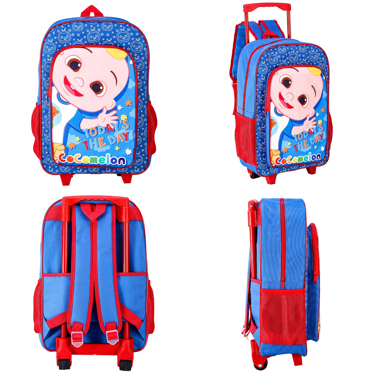 CoComelon Kids Deluxe Travel Trolley Backpack