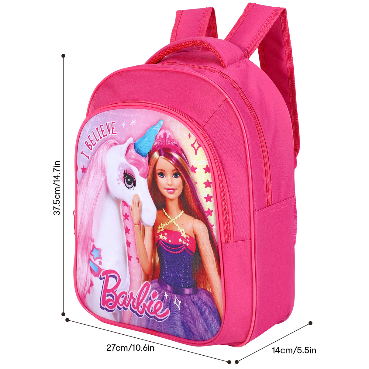 Barbie Kids Premium 36cm Fabric School Backpack