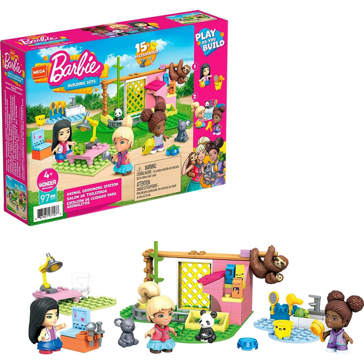 Barbie Mega Construx - Animal Grooming Station Building Sets