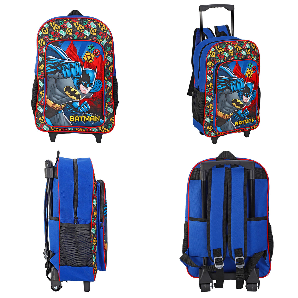 Batman Kids Deluxe Travel Trolley Backpack