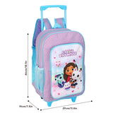 Gabby's Dollhouse Kids Deluxe Travel Trolley Backpack