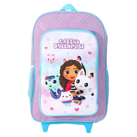 Gabby's Dollhouse Kids Deluxe Travel Trolley Backpack