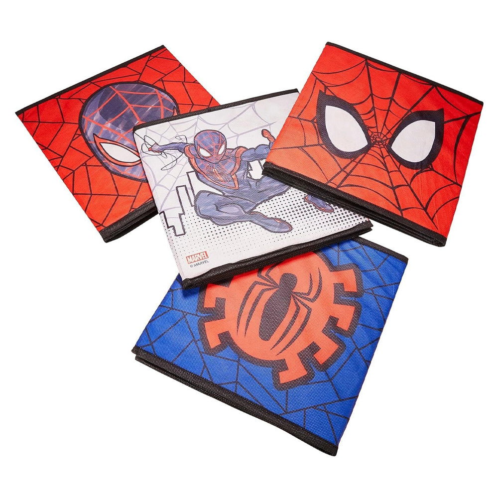 Marvel Spider-Man Foldable Cube Storage Boxes - 4 Pack