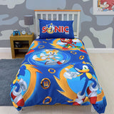 Sonic The Hedgehog 'Speed' Reversible Single Duvet & Pillowcase Set