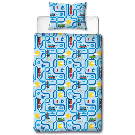 Thomas & Friends 'Tracks' Reversible Single Duvet & Pillowcase Set