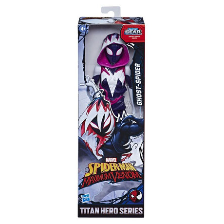 Marvel Spider-Man Maximum Venom Ghost-Spider Titan Hero Series Blast Gear Action Figure