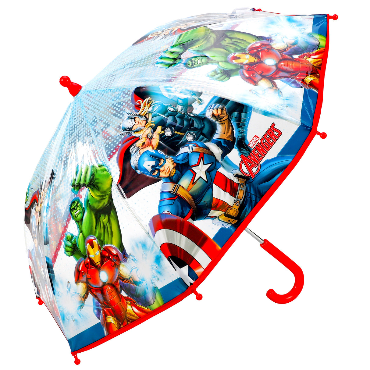 Marvel Avengers Transparent Kids Travel Umbrella 65cm