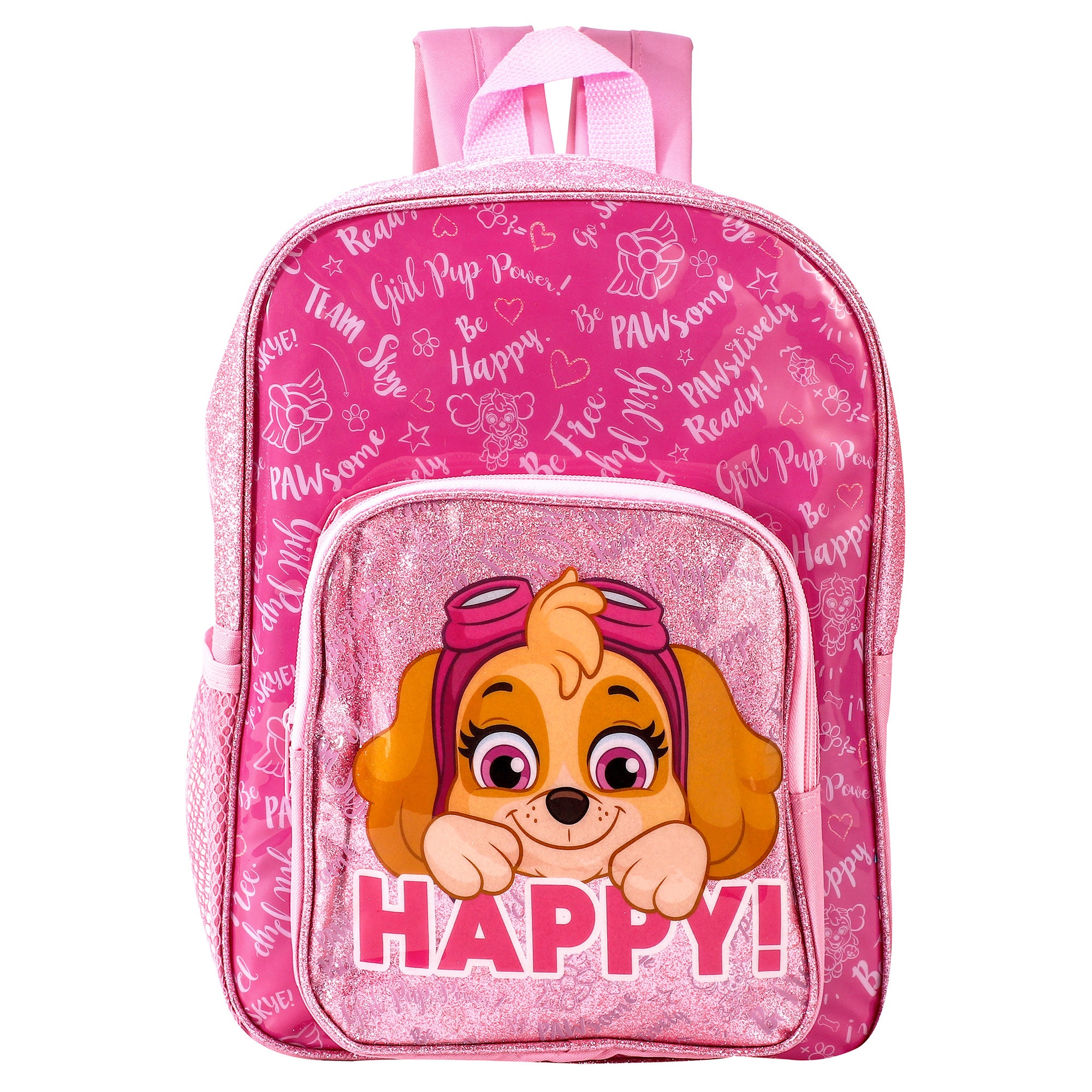 PAW Patrol Skye Kids Glitter Deluxe School Backpack Sparkle in Style Character Stop