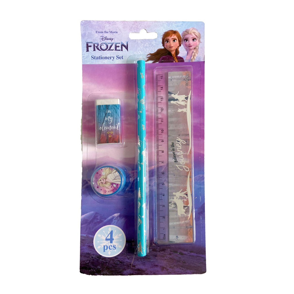 Disney Frozen Kids 4 Piece School Stationery Set