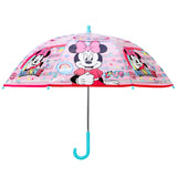 Disney Minnie Mouse 'Love' Kids Transparent Dome Travel Umbrella 72cm