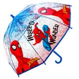 Marvel Spider-Man Kids Transparent Dome Kids Travel Umbrella 72cm