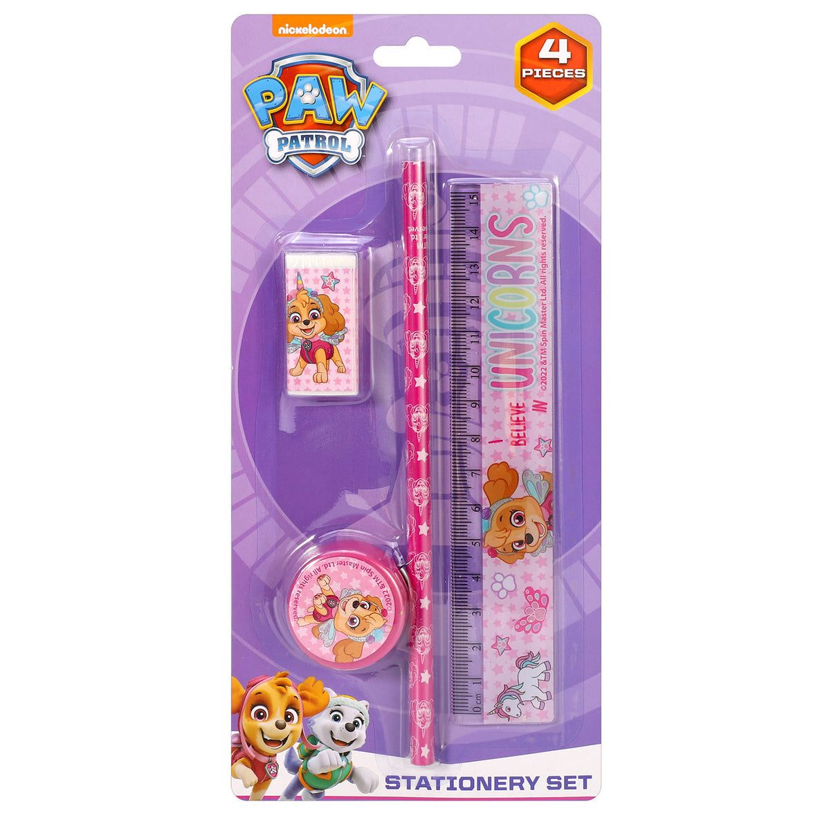 PAW Patrol 'Unicorn' Kids 4 Piece School Stationery Set