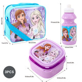 Disney Frozen 3 piece Insulated School Lunch Bag Set