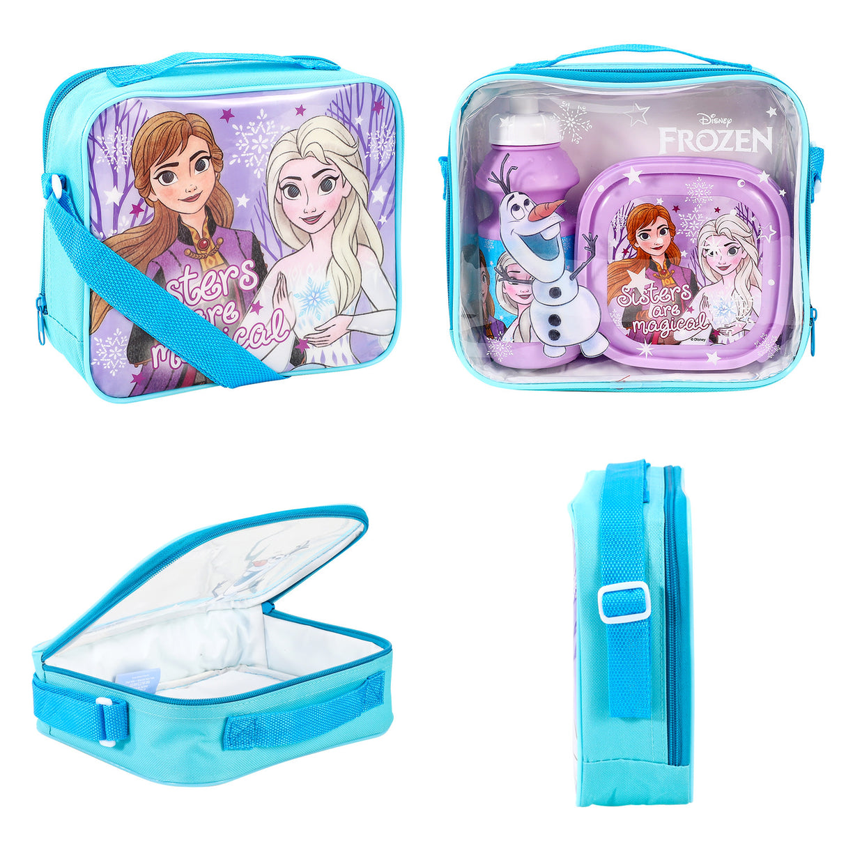 Disney Frozen 3 piece Insulated School Lunch Bag Set