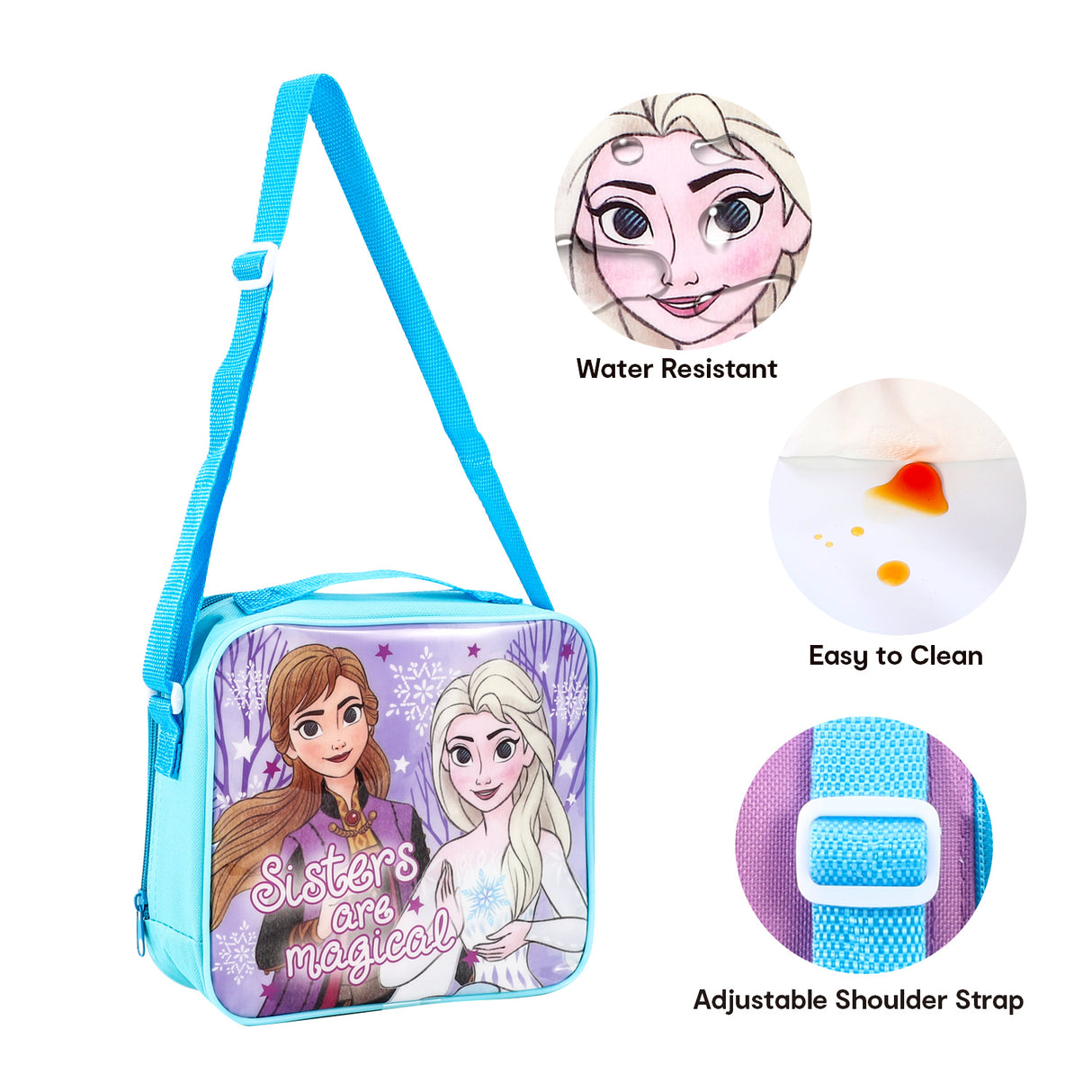 Disney Frozen 3 piece Insulated School Lunch Bag Set