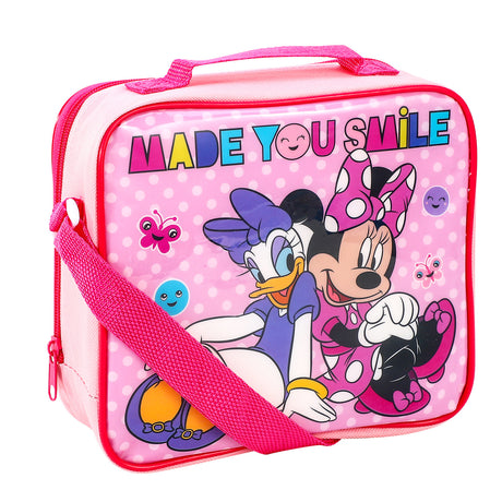 Disney Minnie Mouse 'Smile' 3 piece Insulated School Lunch Bag Set