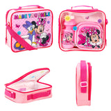 Disney Minnie Mouse 'Smile' 3 piece Insulated School Lunch Bag Set