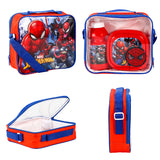 Marvel Spider-Man 3 piece Insulated School Lunch Bag Set