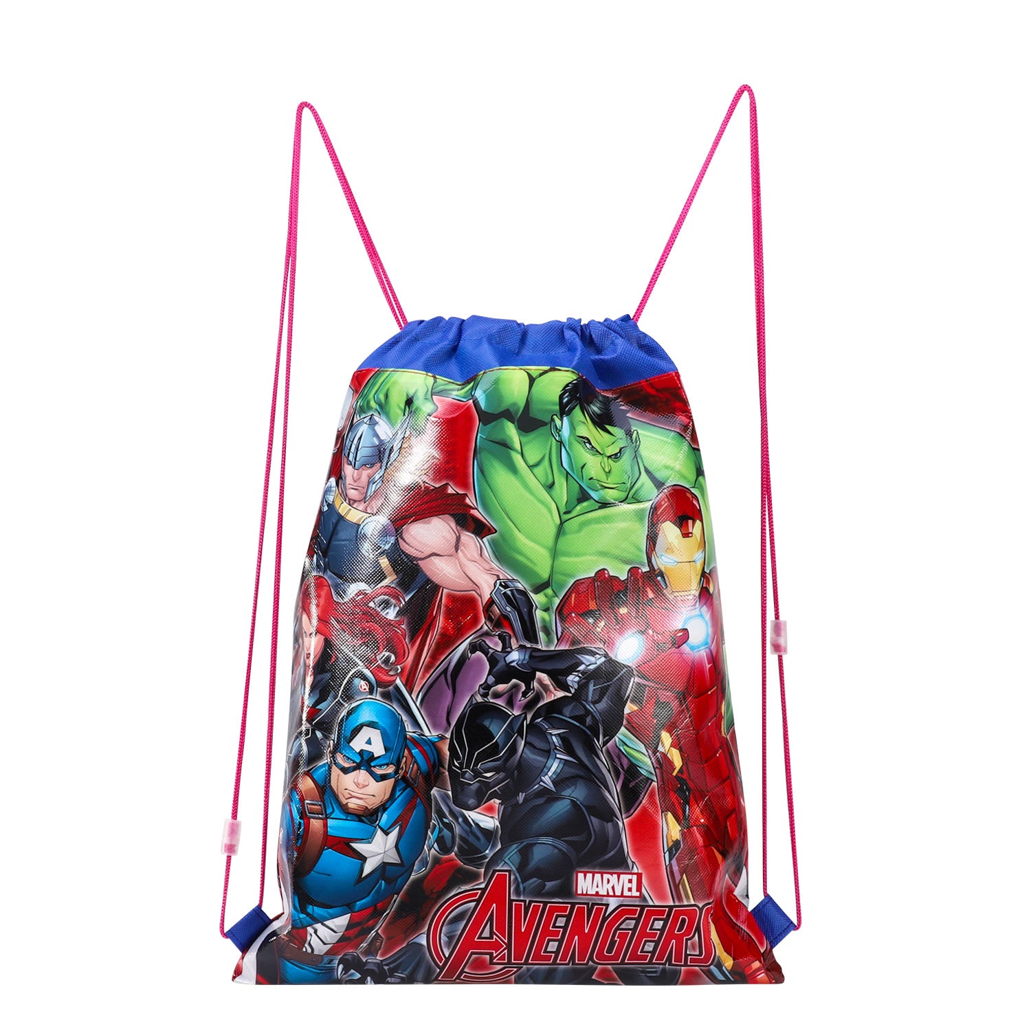 Superhero drawstring backpacks deals