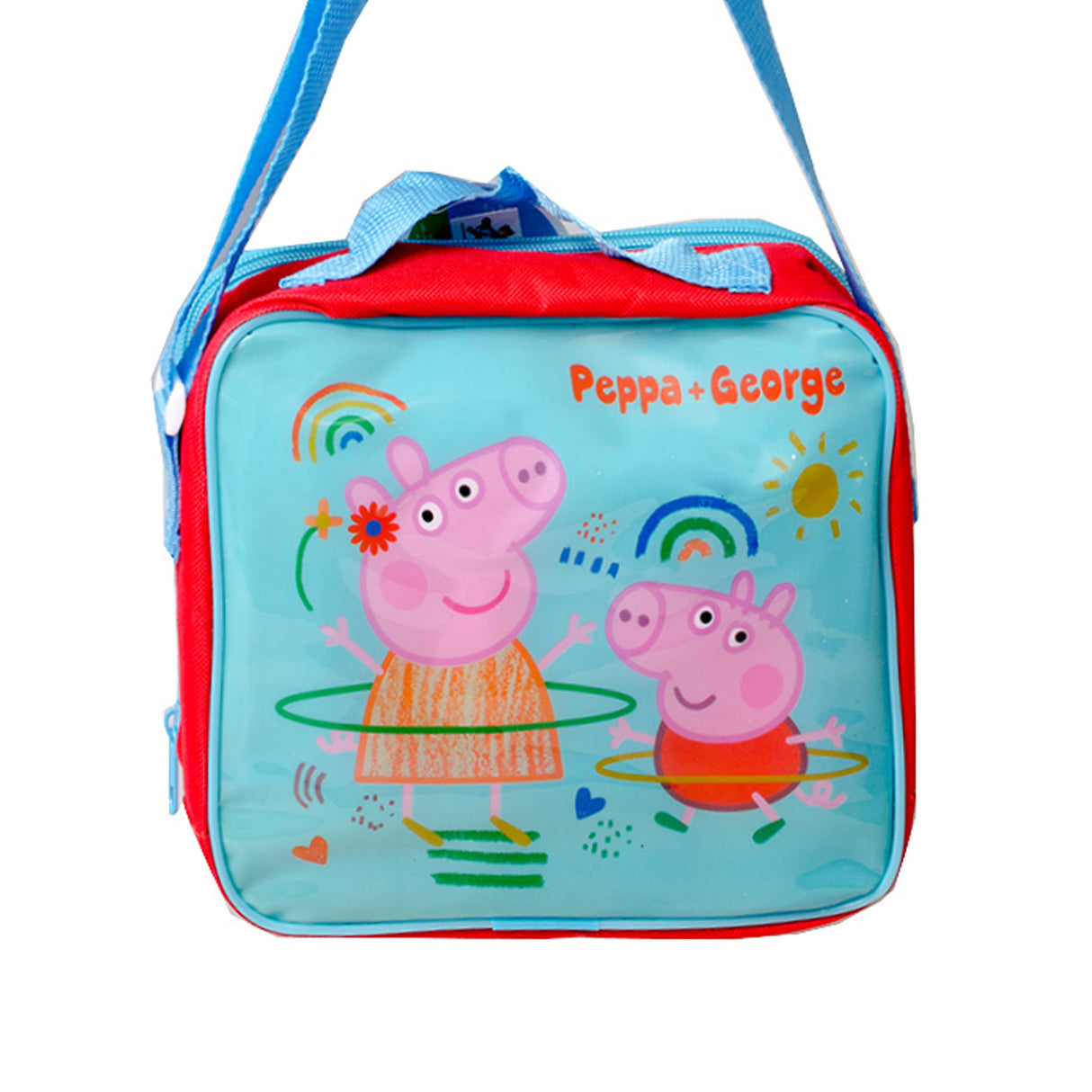 Peppa & George Pig 3 piece Insulated School Lunch Bag Set