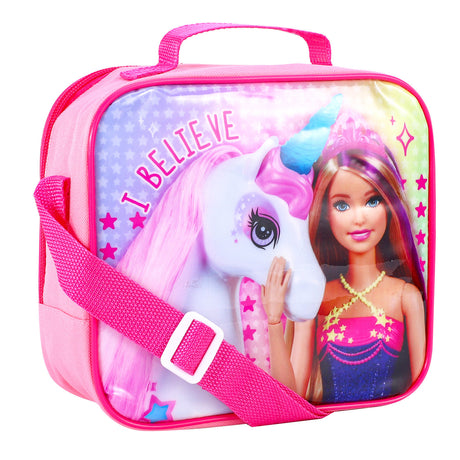 Barbie 3 piece Insulated School Lunch Bag Set