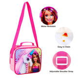 Barbie 3 piece Insulated School Lunch Bag Set