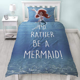 Disney Princess Ariel 'Shellfie' Reversible Single Duvet & Pillowcase Set