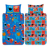 Sesame Street 'Awesome' Reversible Single Duvet & Pillowcase Set